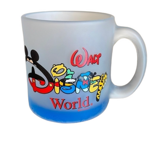 Vintage Walt Disney World Mug Disney Collectible 90's WDW Orlando Frosted